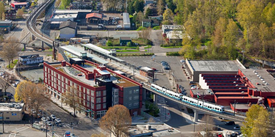 overhead shot of Mount Baker Station in Seattle