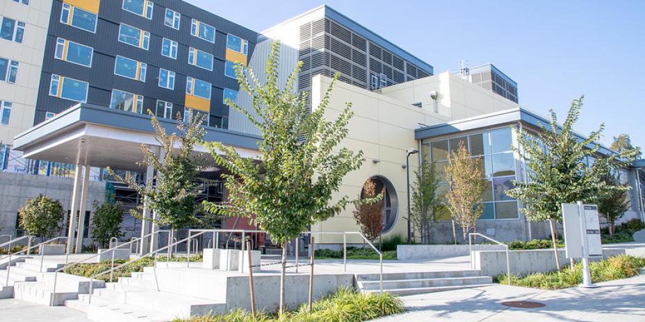 Exterior of modern building