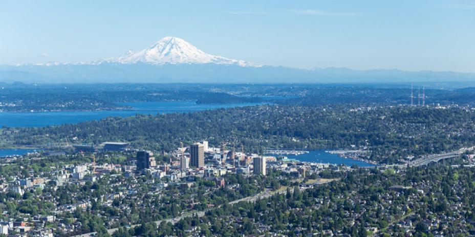 Aerial photograph of Northeast Seattle